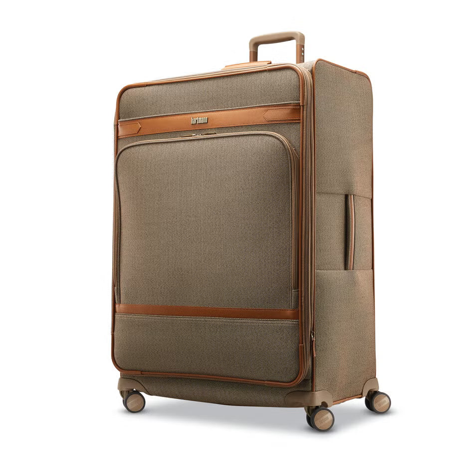 Hartmann Heringbone Dlx Extended Journey Expandable Spinner Terracotta Herringbone