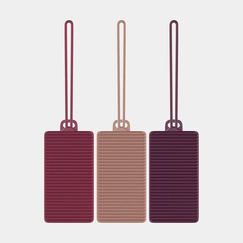 Travelon Set of 3 Silicone Privacy Luggage Tags