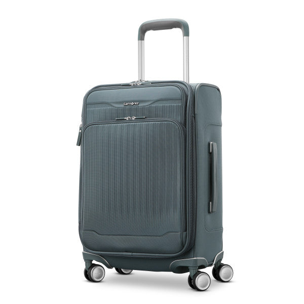 Samsonite Silhouette 18 Carry On Expandable Spinner Slate Blue