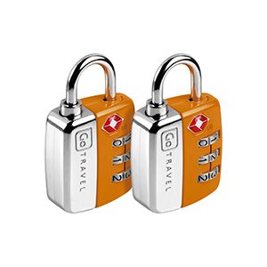 Go Travel TSA Combi Twin Padlocks (Orange)