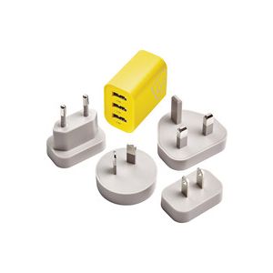 Go Travel Worldwide 3 Port USB-A Charger