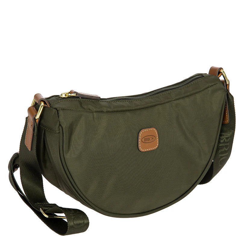 Brics X-Travel Mini Halfmoon Bag Olive