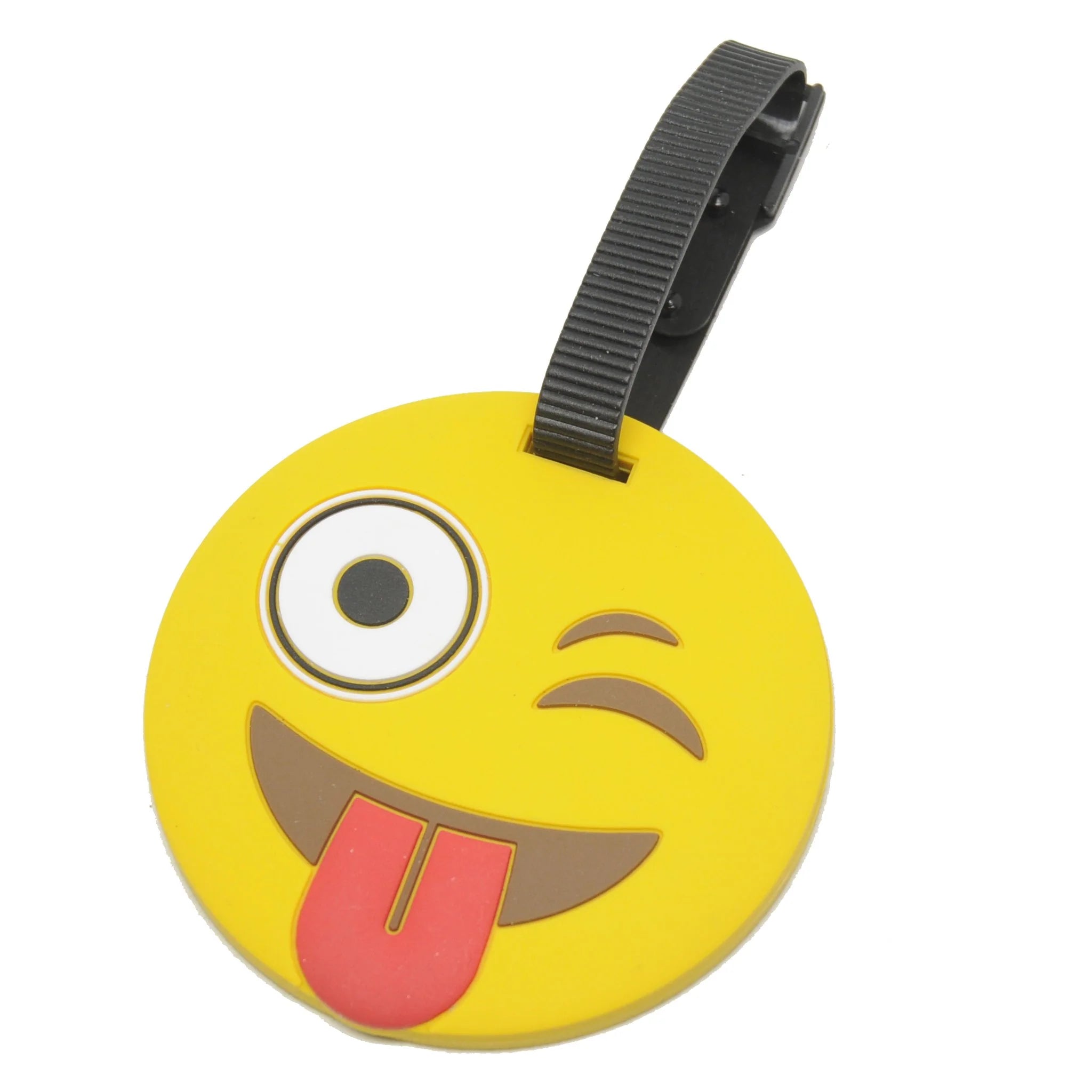 Voltage Valet Emoji Tag Tounge Out Yellow