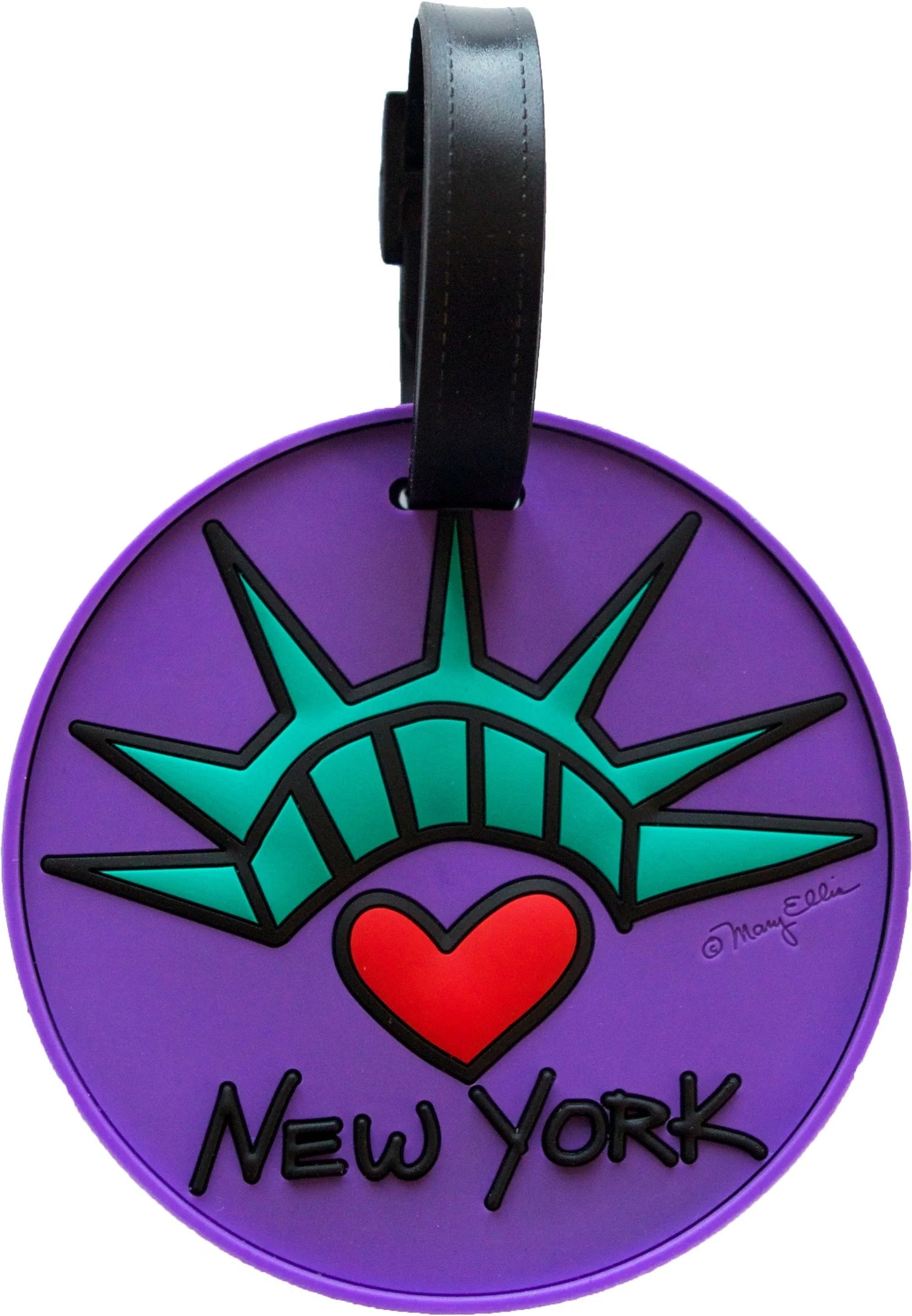 Fifth Avenue Manufacturers Statue Heart Luggage Tag