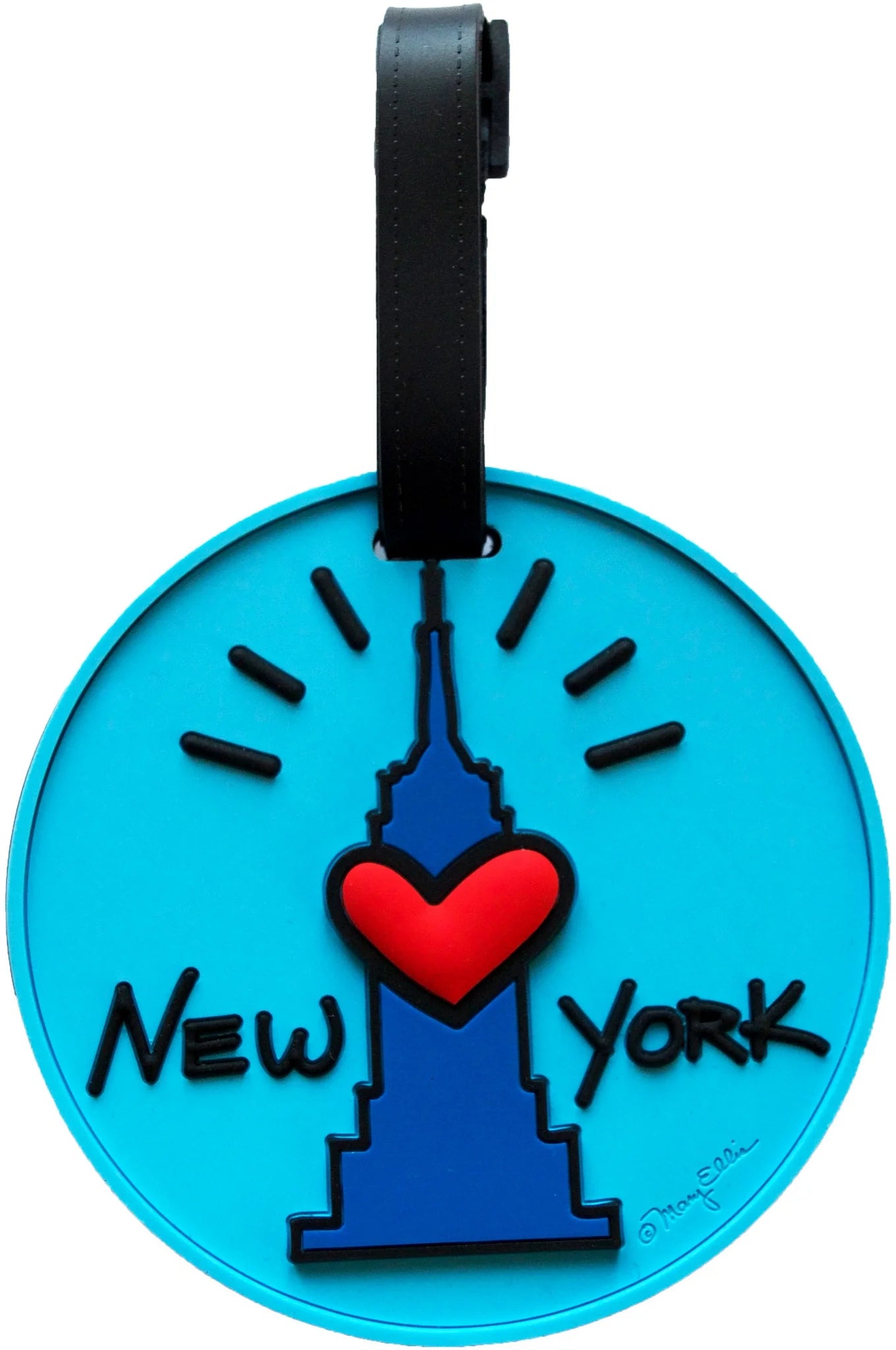 Fifth Avenue Manufacturers Empire State Building Heart Luggage Tag