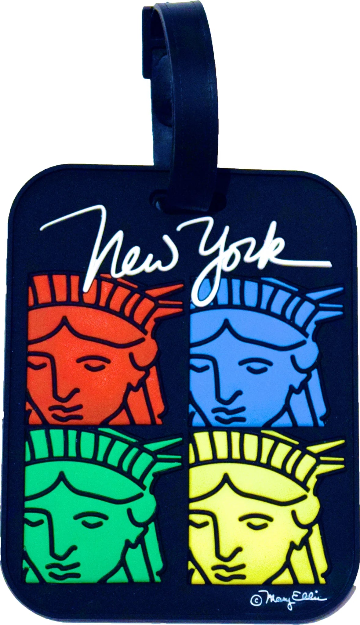 Fifth Avenue Manufacturers Statue of Liberty 4 Faces Luggage Tag