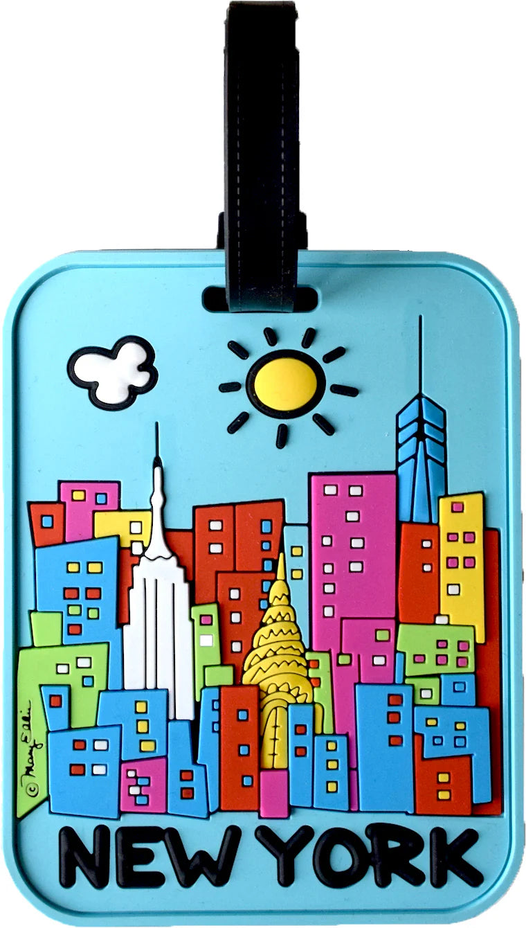 Fifth Avenue Manufacturers NY Day Skyline Luggage Tag