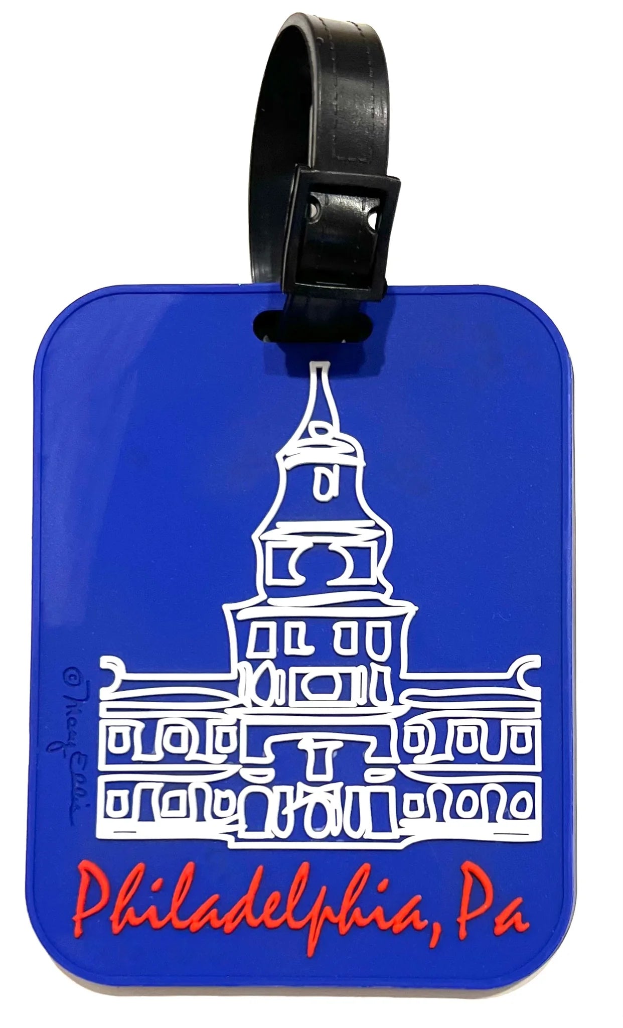 Fifth Avenue Manufacturers Philadelphia Independence Hall 3-D Luggage Tag