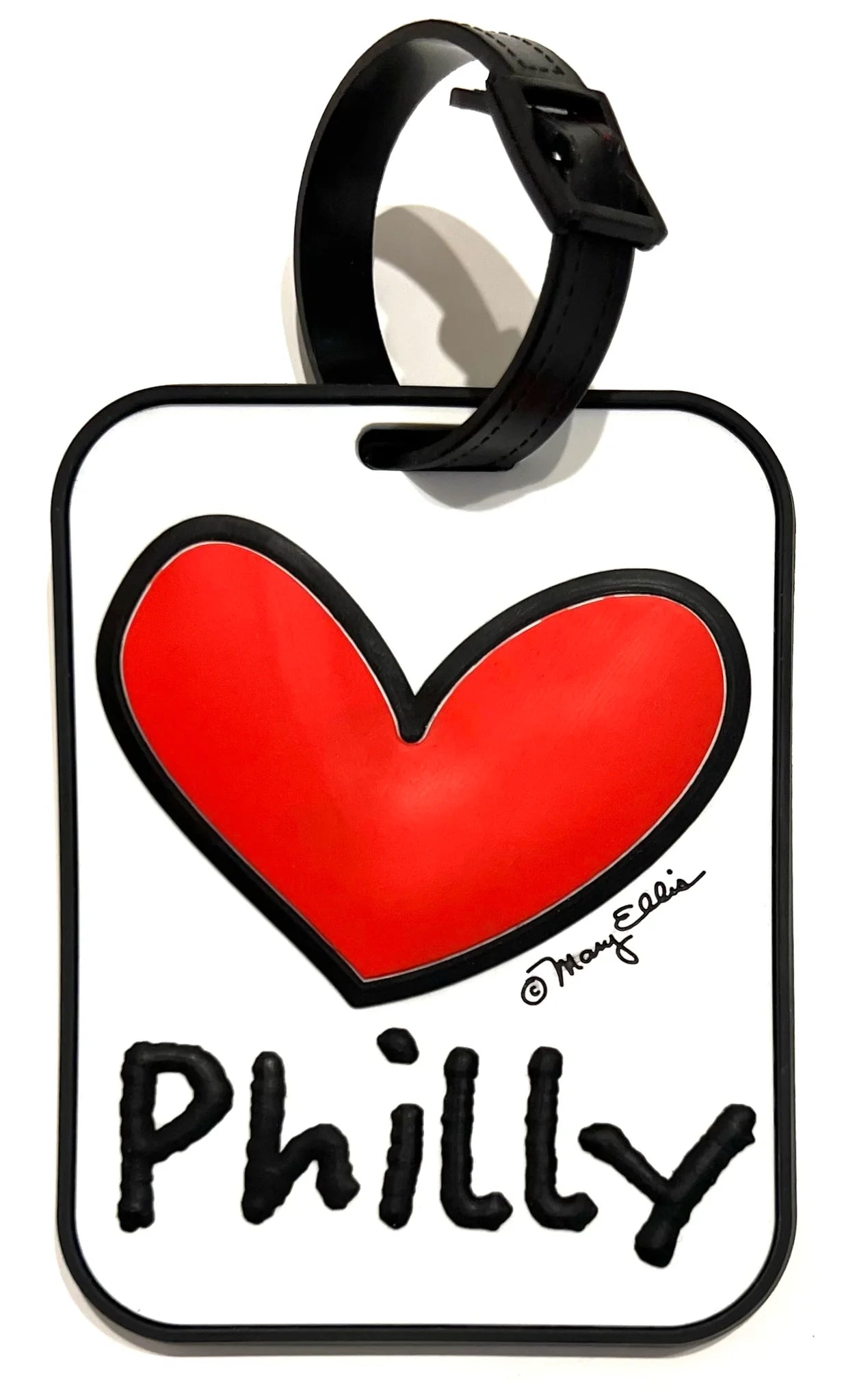 Fifth Avenue Manufacturers Philadelphia Philly Heart 3-D Luggage Tag
