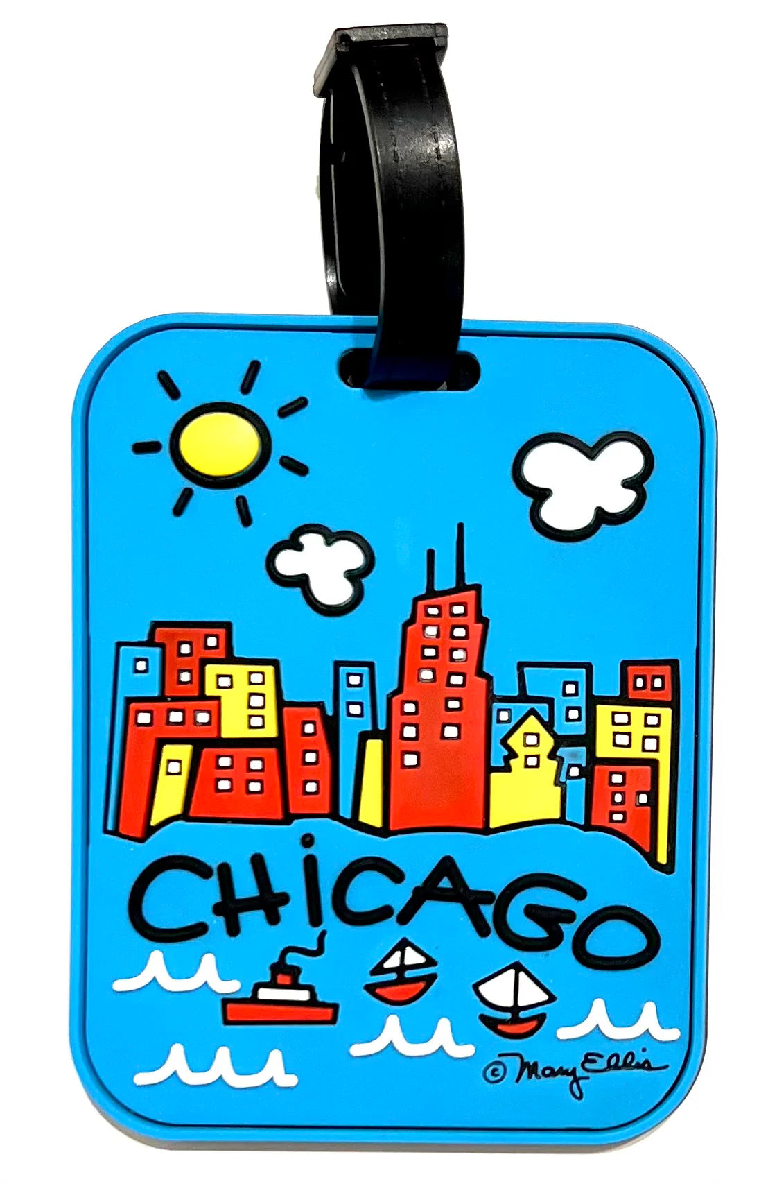 Fifth Avenue Manufacturers Chicago Skyline 3-D Luggage Tag