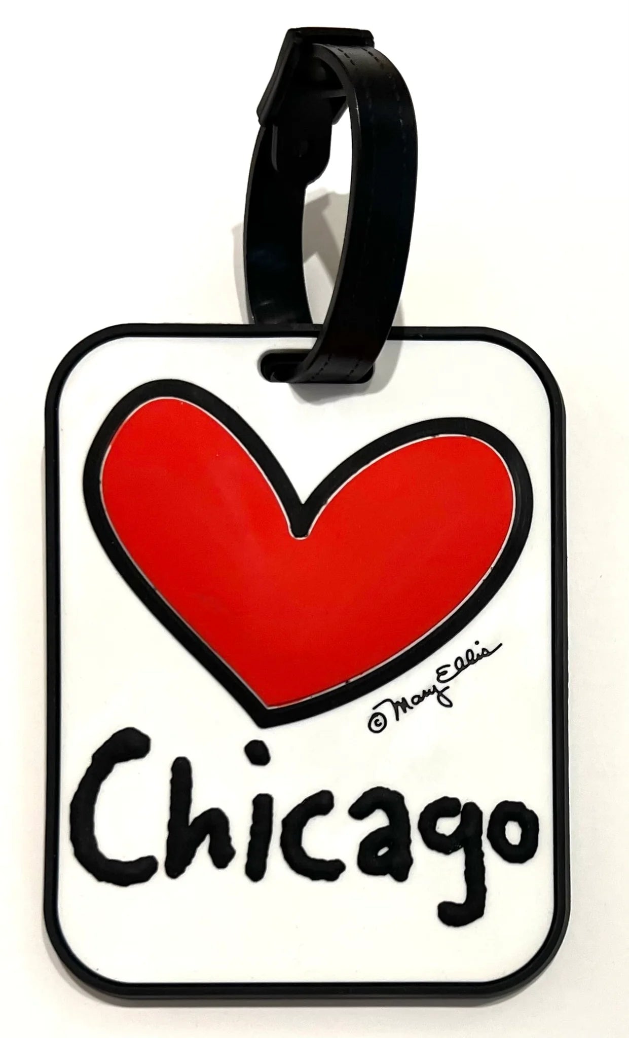Fifth Avenue Manufacturers Chicago Heart 3-D Luggage Tag