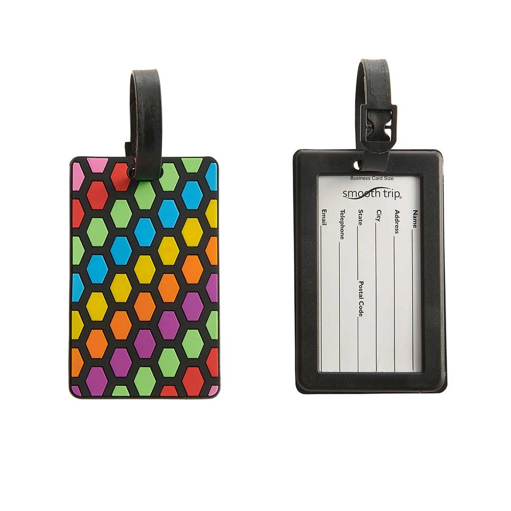 Talus Smooth Trip Luggage Tags Rubberized 2 pack