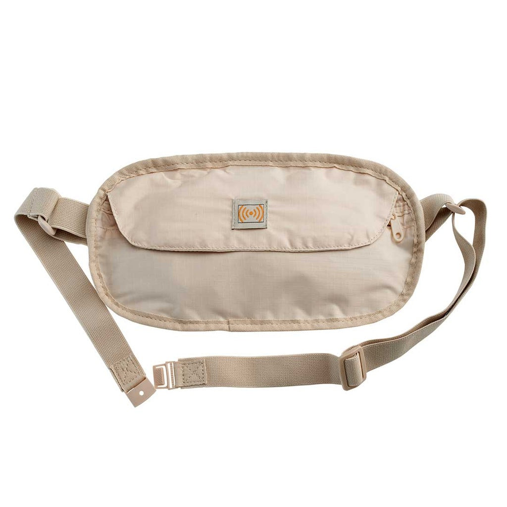 Talus Smooth Trip RFID Blocking Money Belt Cream